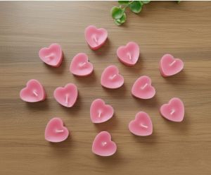 Pink Aesthetic Heart Shape Decorative Candles
