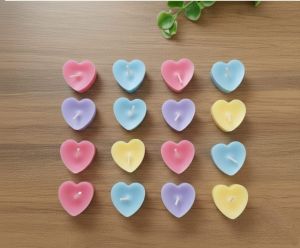 Colorful Heart Shape Decorative Candles