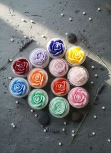 Decorative Rose Flower Tealight Candles
