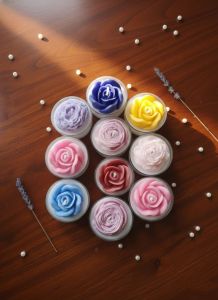 Decorative Rose Flower Tealight Candles