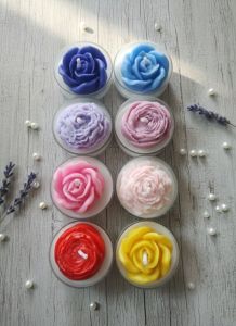 Decorative Rose Flower Tealight Candles