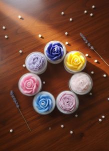 Decorative Rose Flower Tealight Candles
