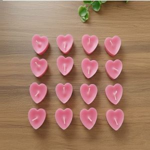 Pink Aesthetic Heart Shape Decorative Candles