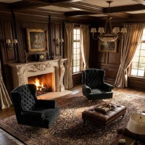 Classic Tufted Accent Lounge Chair