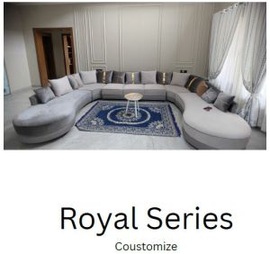 Curved Grey Modular Sofa Set
