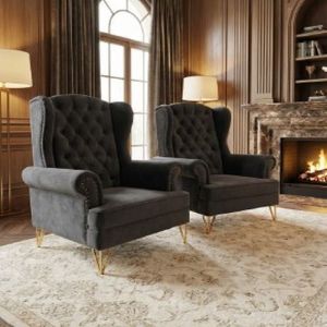 Classic Tufted Accent Lounge Chair