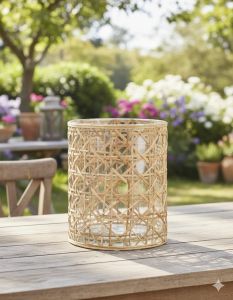 Cane T Light Candle Holder