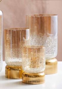 Decorative Glass Hurricane Candle Holder