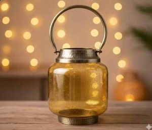Metal Glass Lantern
