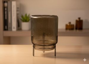 Vintage Glass Candle Holder