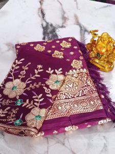 Ladies Foil Print Designer Saree