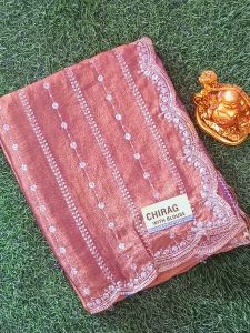 Ladies Sequence Work Space Silk Saree