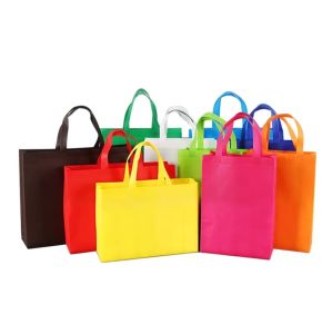 Multicolor Loop Handle Non Woven Bag