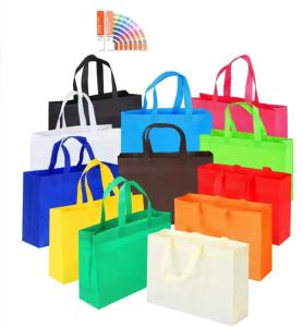 Multicolor Loop Handle Non Woven Bag