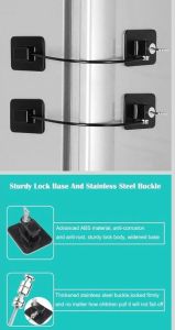 Child Safety Device Refrigerator Door Lock