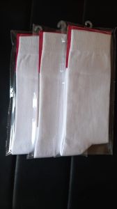 White Plain Ankle Length Cotton Socks