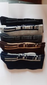 Men Casual Patterned Crew Socks