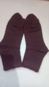 Purple Plain Ankle Length Ladies Socks
