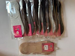 Unisex Plain Microfiber Loafer Socks