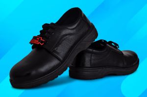 Anti-Slip Sole Leather Safety Shoes