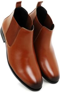 High Quality Brown Leather Chelsea Boots
