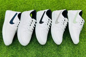 Mens PU Leather White Sneaker Shoes