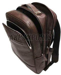 Leather Backpack College Bag