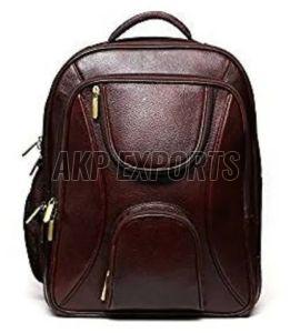 Luxury Brown Leather Backpack Bag