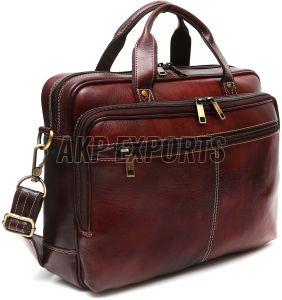 Professional Brown Leather Laptop Bag