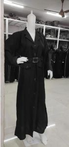 Denim Black Turkish Style Ladies Coat