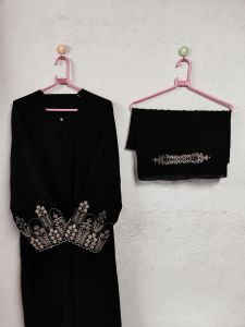 Embroidery Sleeve Abaya Burkha