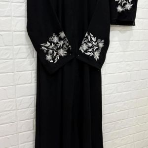 Embroidery Sleeve Work Abaya Burkha