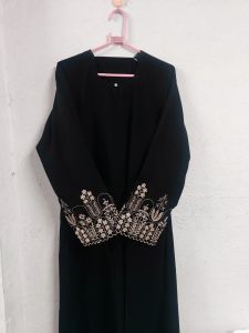 Embroidery Sleeve Abaya Burkha