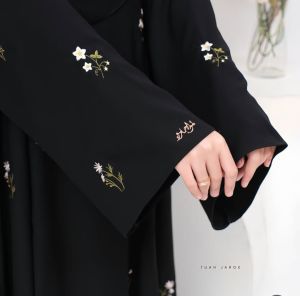 Floral Embroidery Full Work Abaya Burkha