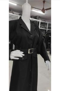 Denim Black Turkish Style Ladies Coat