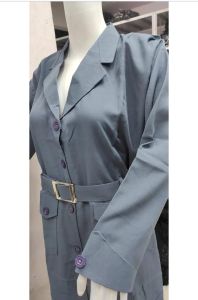 Denim Grey Turkish Style Ladies Coat