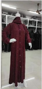 Women Beautiful Imported Bubble Abaya Burkha