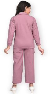 Pink Elegant Girls Co-Ord Set