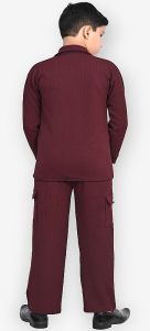 Boys Maroon Comfortable Co-Ord Set