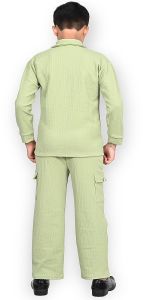 Boys Stylish Olive Green Co-Ord Set