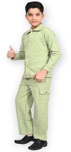 Boys Stylish Olive Green Co-Ord Set