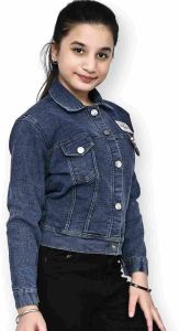 Girls Dark Blue Denim Jacket