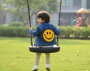 Stylish Blue Boy Kids Denim Jacket
