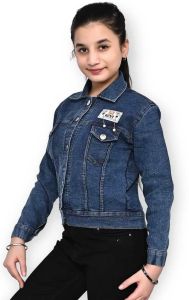 Girls Dark Blue Denim Jacket
