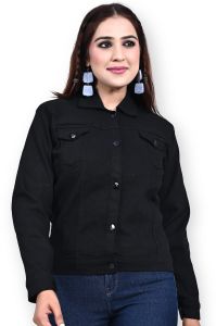 Ladies Black Denim Jacket