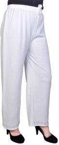 Ladies Casual Wear White Palazzo Pant