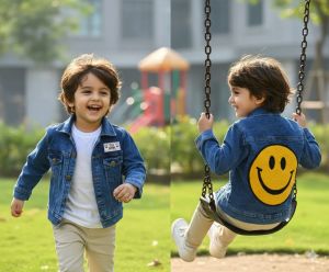 Stylish Blue Boy Kids Denim Jacket