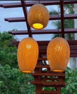 Bamboo Woven Lantern Pendant Lampshade