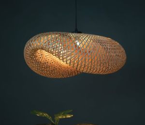 Curve Handmade Woven Hanging Pendant Lampshade