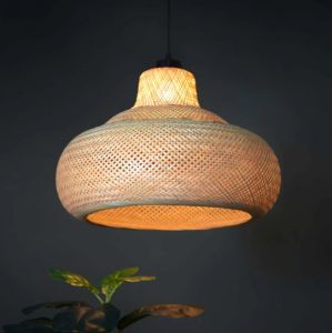 Handcrafted Natural Bamboo Mandira Lamp